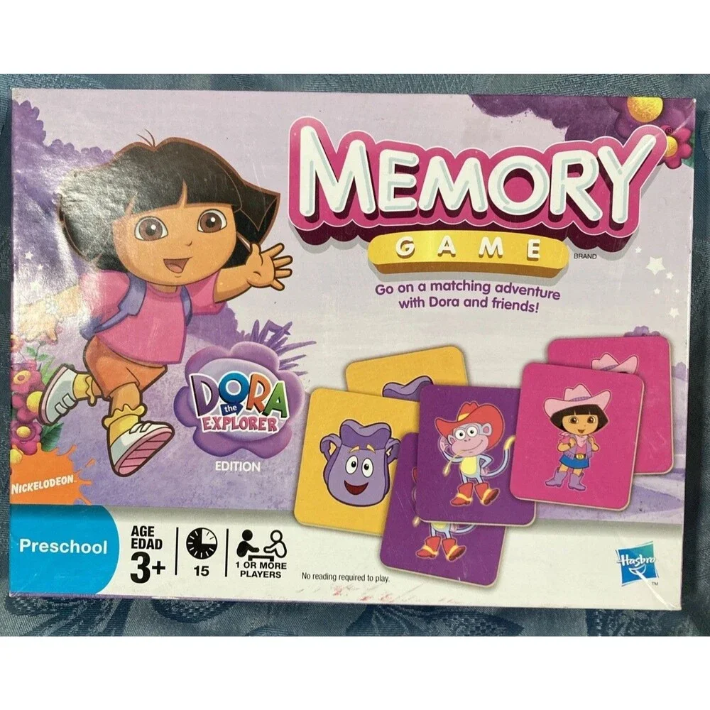 Dora The Explorer Memory Game (2009 Hasbro) Nickelodeon Preschool Matching
